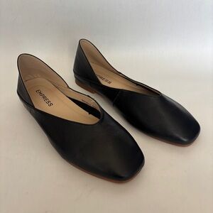 Empress womens The Comfi Flat Slip On Ballet Square Toe Leather Audrey 40 9 Wide